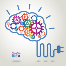Creative Brain Idea concept background.